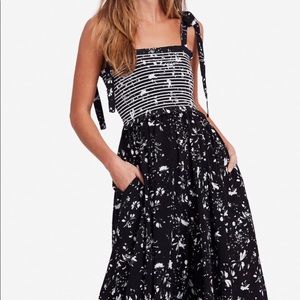 Free People Color My World Floral Jumpsuit